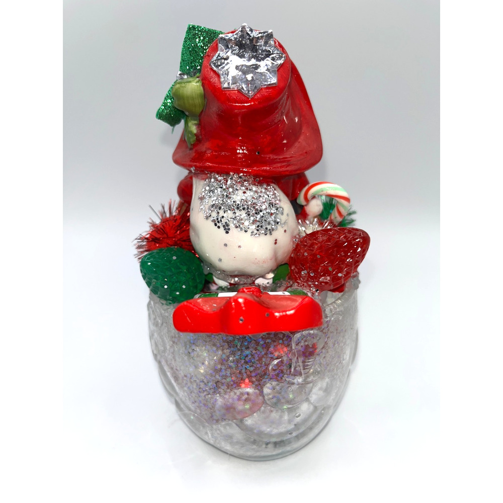 Vintage Christmas Candy Cane Santa Bear Santa Paws here,I've got the stash! OOAK - Picture 7 of 16